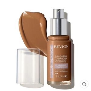 Revlon Illuminance Skin-Caring Foundation 513 Brown Suede 1 Fl. Oz.